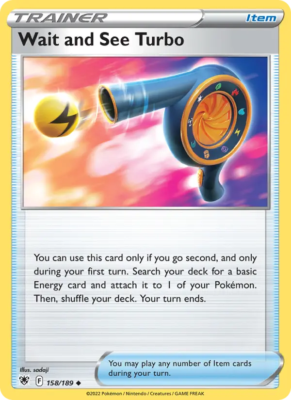 Wait and See Turbo Uncommon Pokemon card #158 from Astral Radiance