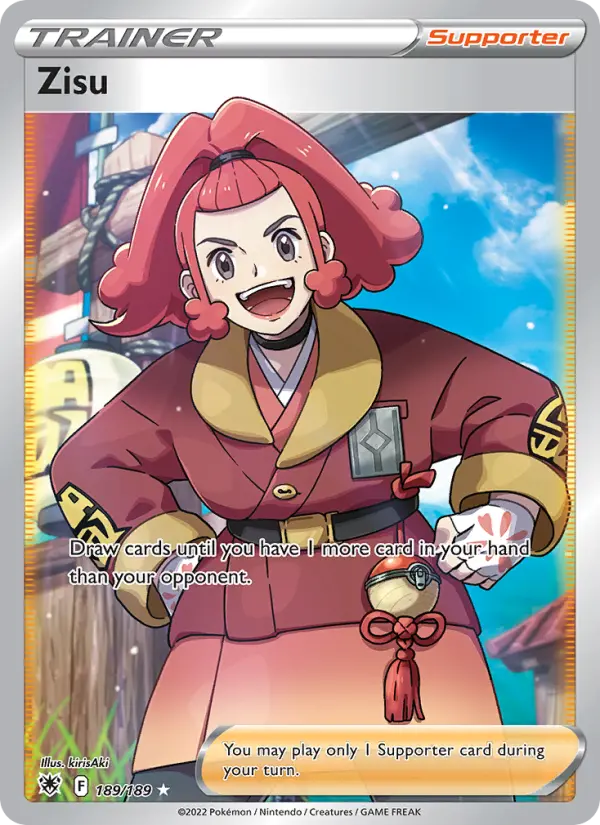 Zisu Ultra Rare Pokemon card #189 from Astral Radiance