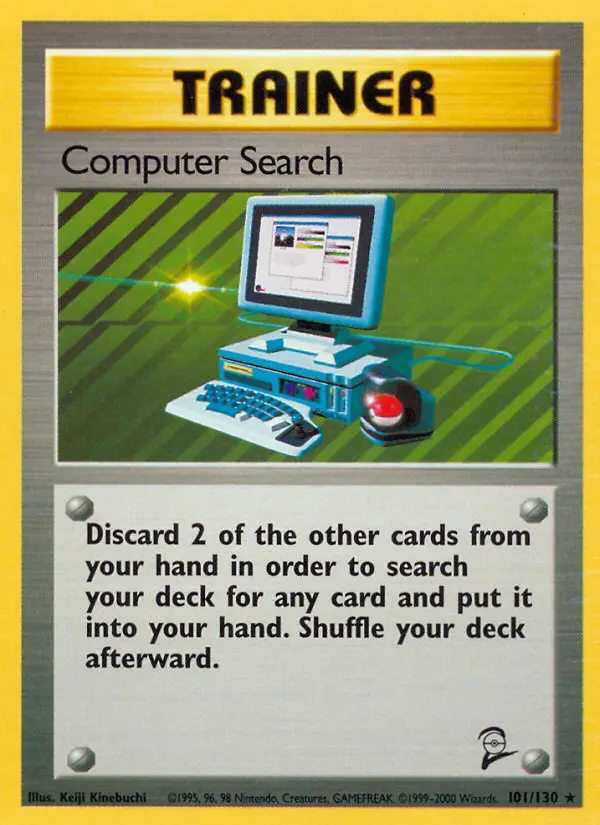 Computer Search Rare Pokemon card #101 from Base Set 2