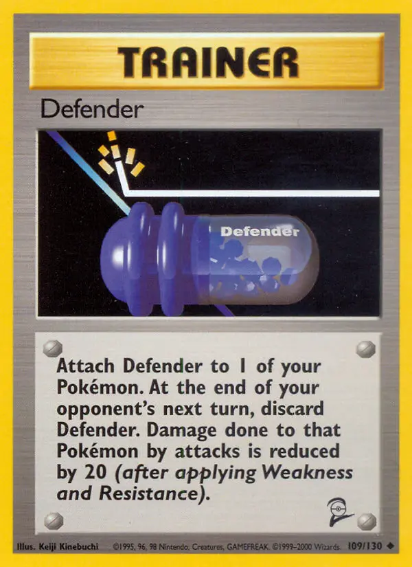 Defender Uncommon Pokemon card #109 from Base Set 2