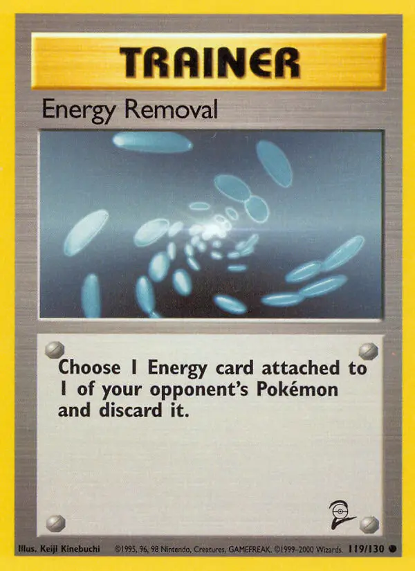 Energy Removal Common Pokemon card #119 from Base Set 2