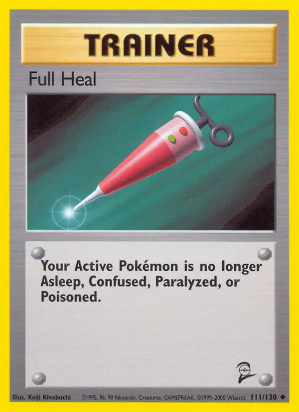 Full Heal Uncommon Pokemon card #111 from Base Set 2
