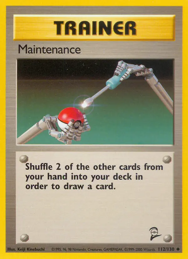 Maintenance Uncommon Pokemon card #112 from Base Set 2