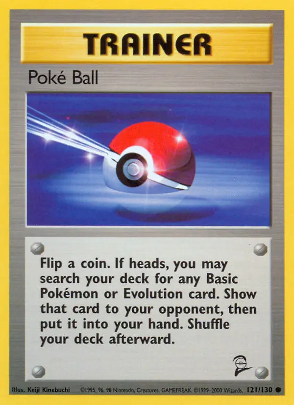 Poké Ball Common Pokemon card #121 from Base Set 2