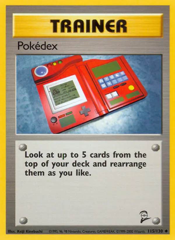 Pokédex Uncommon Pokemon card #115 from Base Set 2