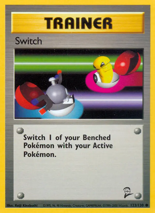 Switch Common Pokemon card #123 from Base Set 2