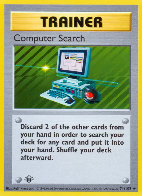Computer Search Rare Pokemon card #71 from Base Set