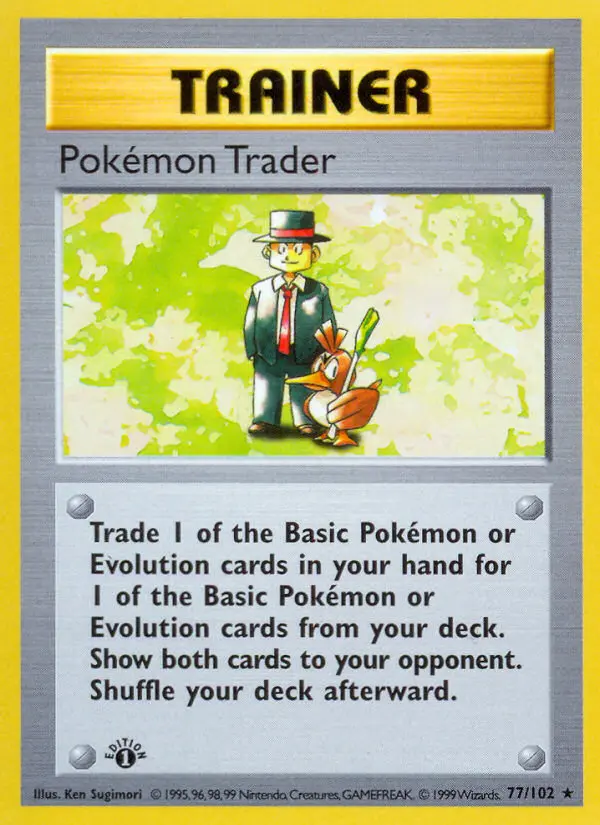 Pokémon Trader Rare Pokemon card #77 from Base Set