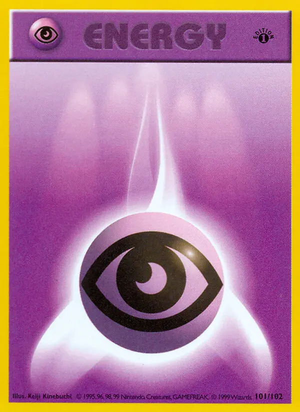 Psychic Energy Common Pokemon card #101 from Base Set