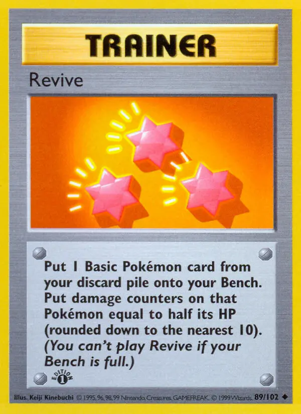 Revive Uncommon Pokemon card #89 from Base Set
