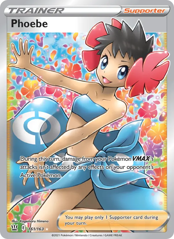 Phoebe Ultra Rare Pokemon card #161 from Battle Styles