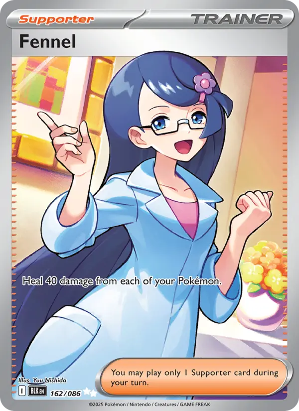 Fennel Ultra Rare Pokemon card #162 from Black Bolt