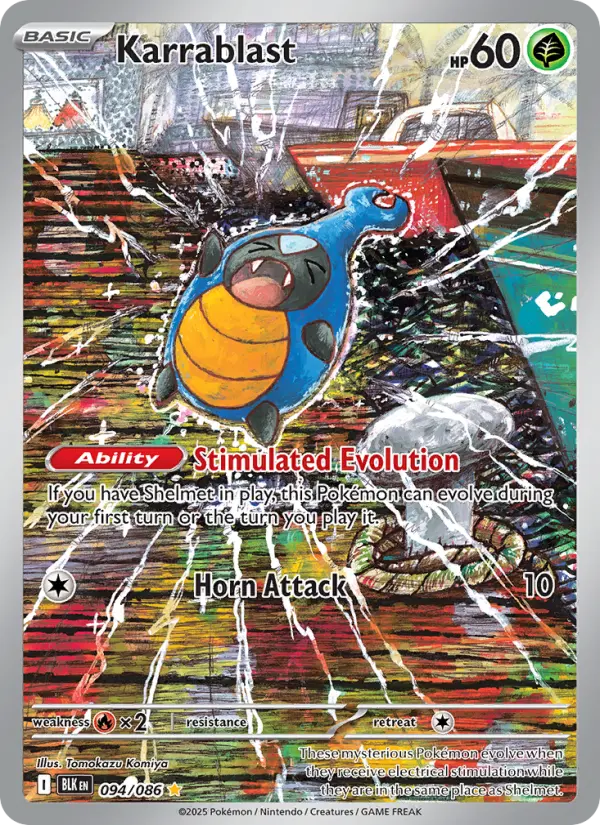 Karrablast Illustration rare Pokemon card #094 from Black Bolt