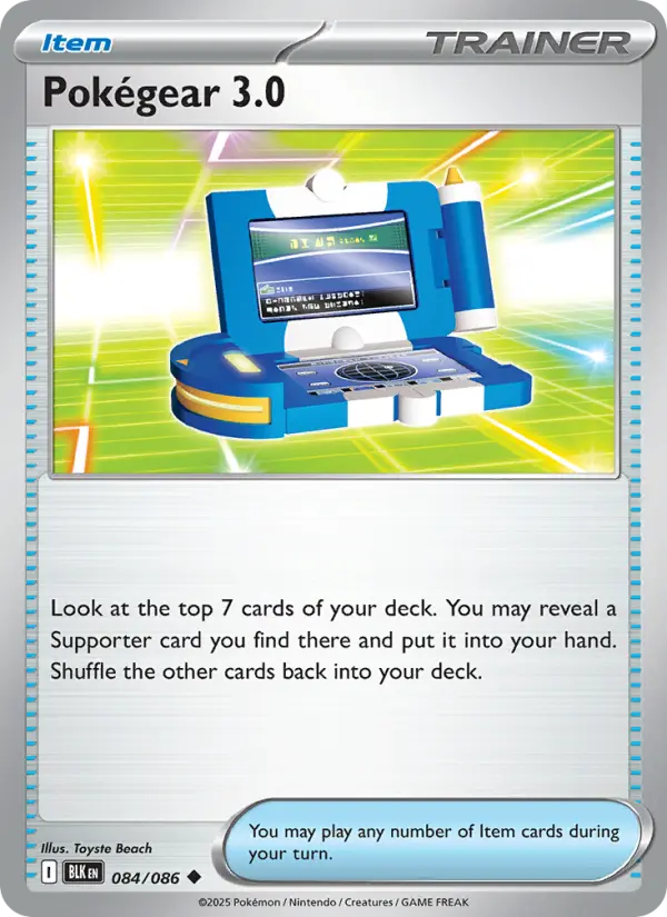 Pokégear 3.0 Uncommon Pokemon card #084 from Black Bolt