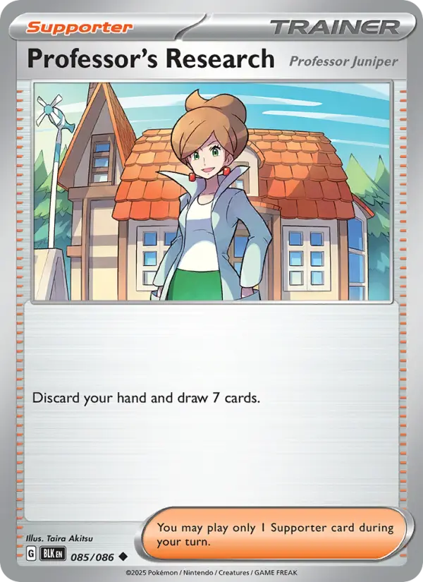Professor's Research Uncommon Pokemon card #085 from Black Bolt
