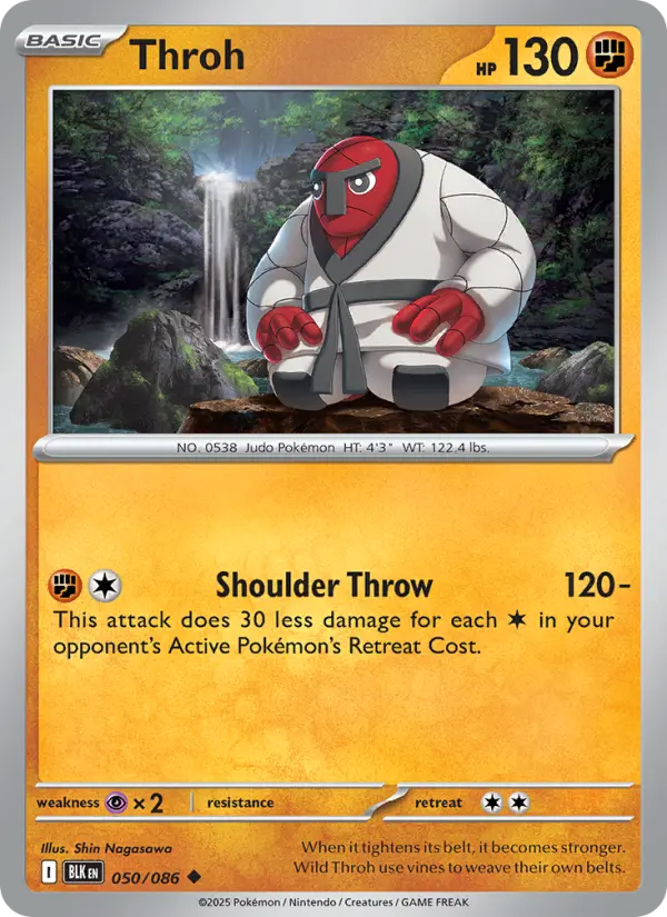 Throh Uncommon Pokemon card #050 from Black Bolt