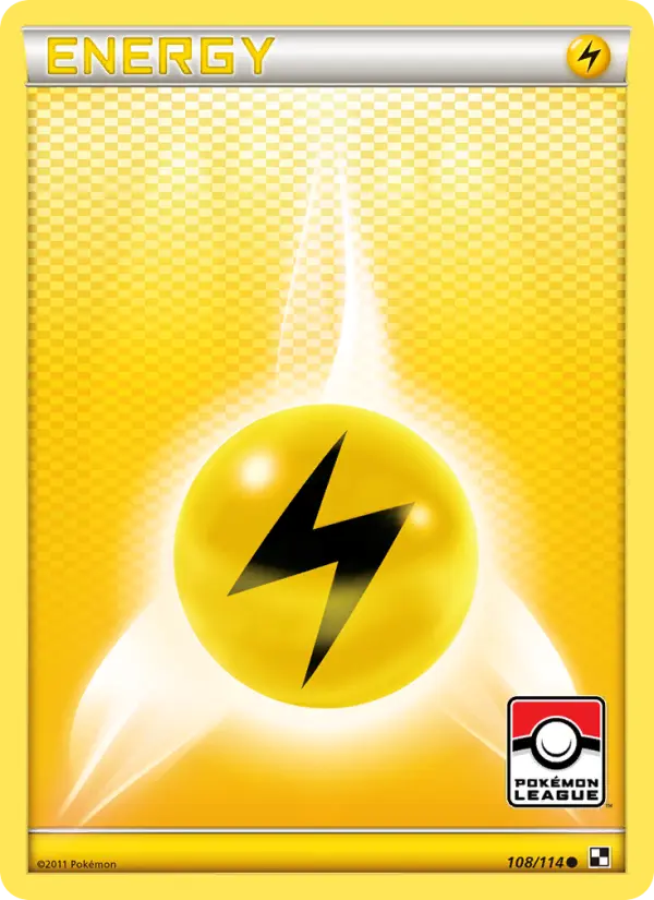 Lightning Energy Common Pokemon card #108 from Black & White
