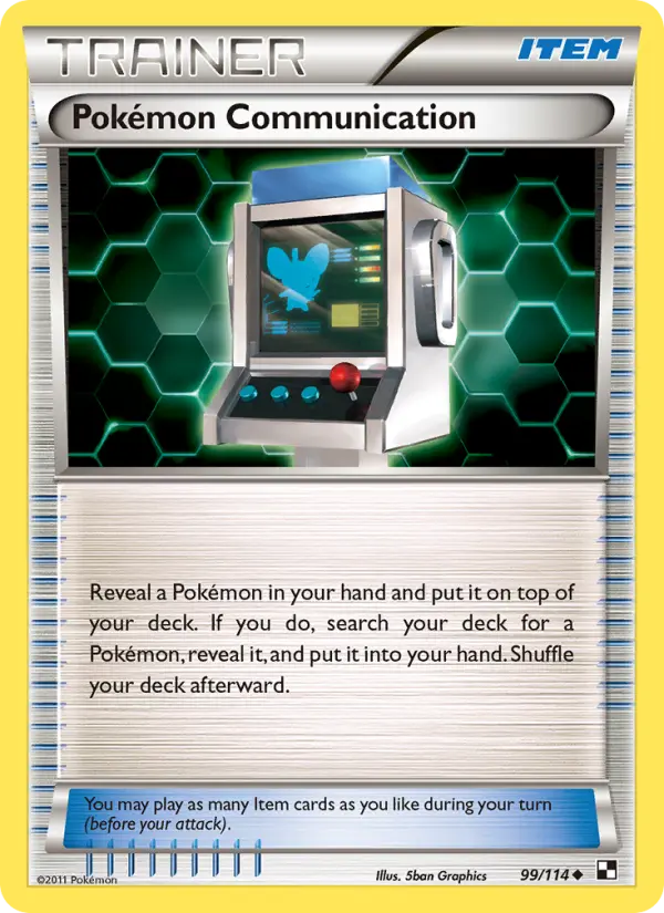 Pokémon Communication Uncommon Pokemon card #99 from Black & White