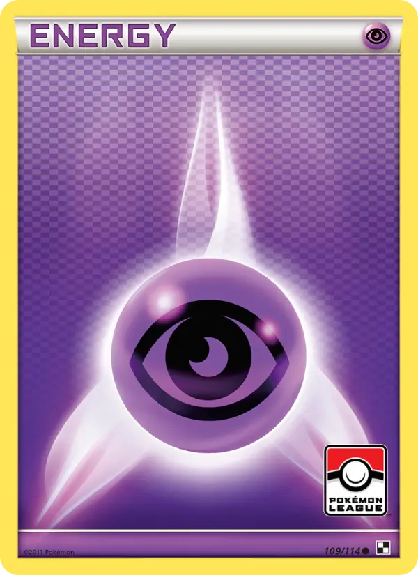 Psychic Energy Common Pokemon card #109 from Black & White