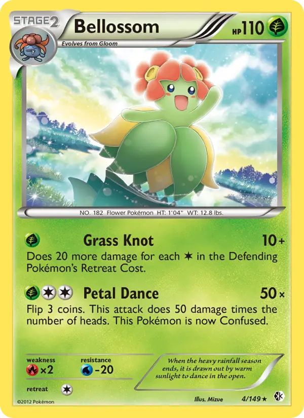Bellossom Rare Pokemon card #4 from Boundaries Crossed
