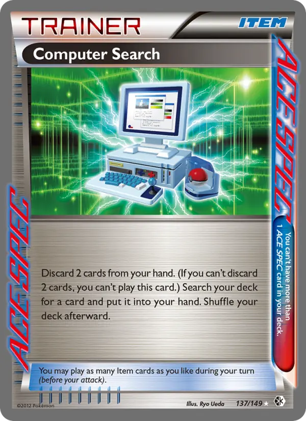 Computer Search Rare Pokemon card #137 from Boundaries Crossed