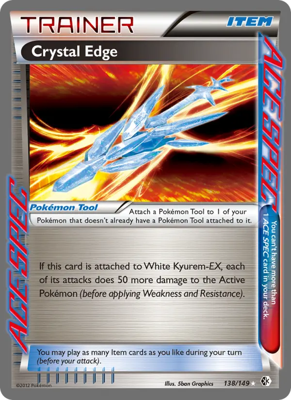 Crystal Edge Rare Pokemon card #138 from Boundaries Crossed