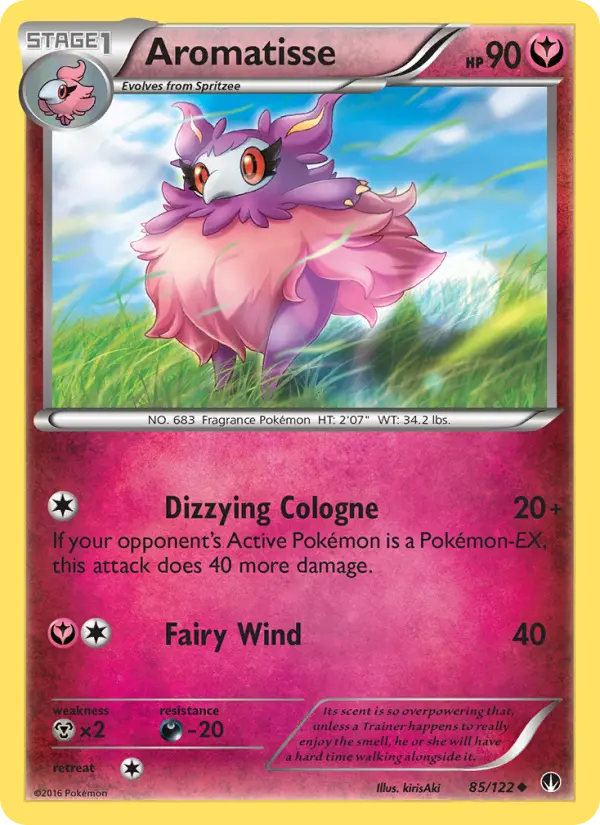 Aromatisse Uncommon Pokemon card #85 from BREAKpoint