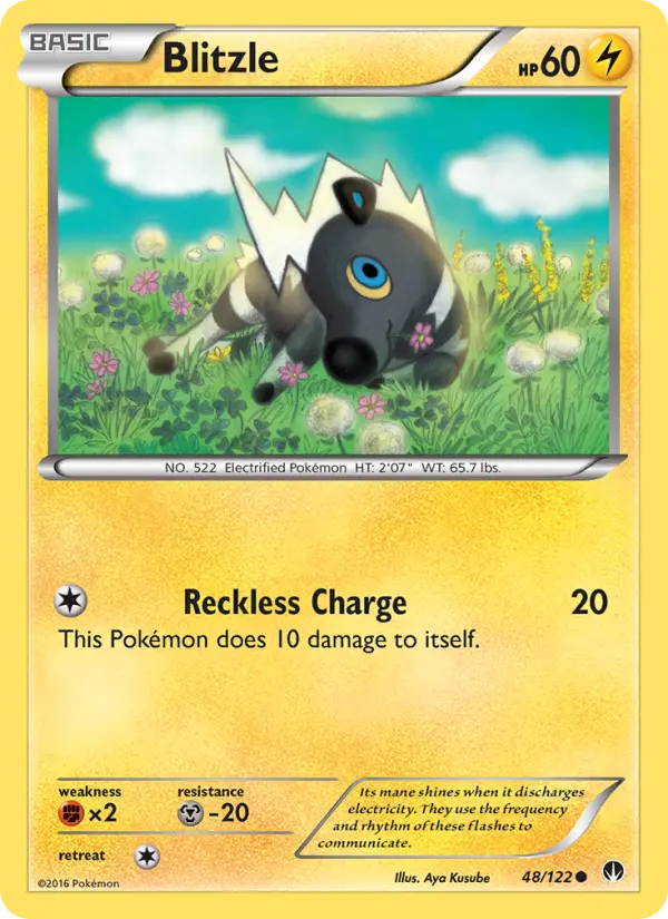 Blitzle Common Pokemon card #48 from BREAKpoint
