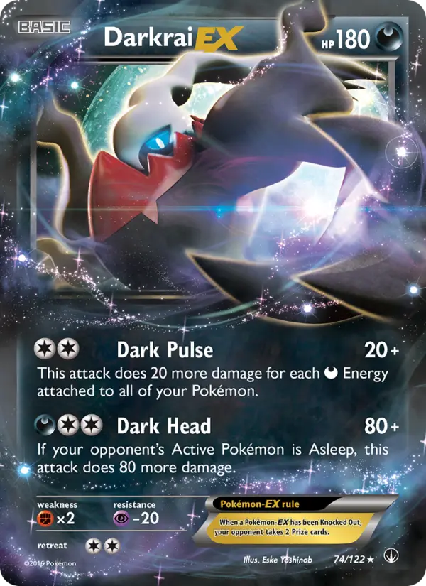 Darkrai EX Ultra Rare Pokemon card #74 from BREAKpoint