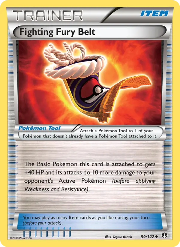 Fighting Fury Belt Uncommon Pokemon card #99 from BREAKpoint