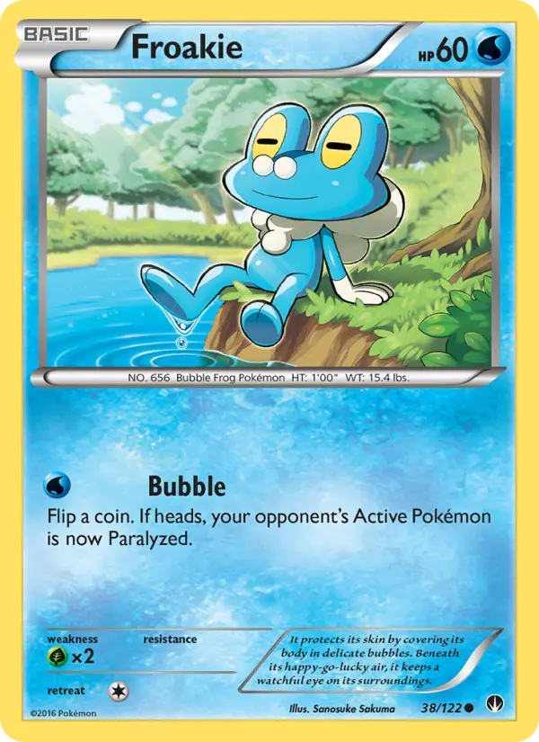 Froakie Common Pokemon card #38 from BREAKpoint