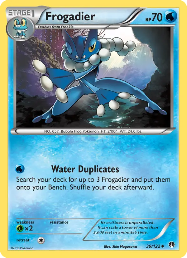 Frogadier Uncommon Pokemon card #39 from BREAKpoint