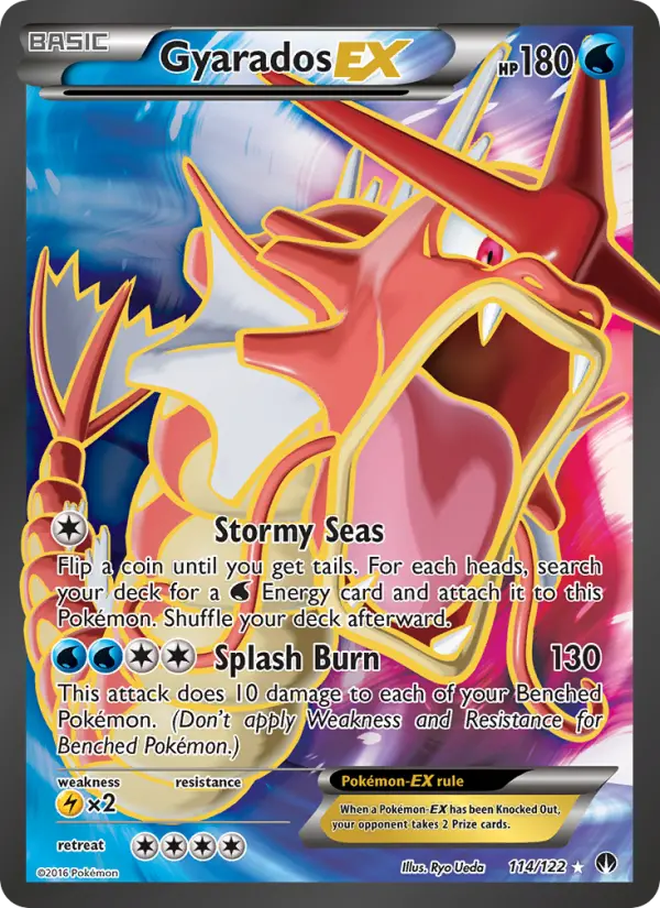 Gyarados EX Ultra Rare Pokemon card #114 from BREAKpoint