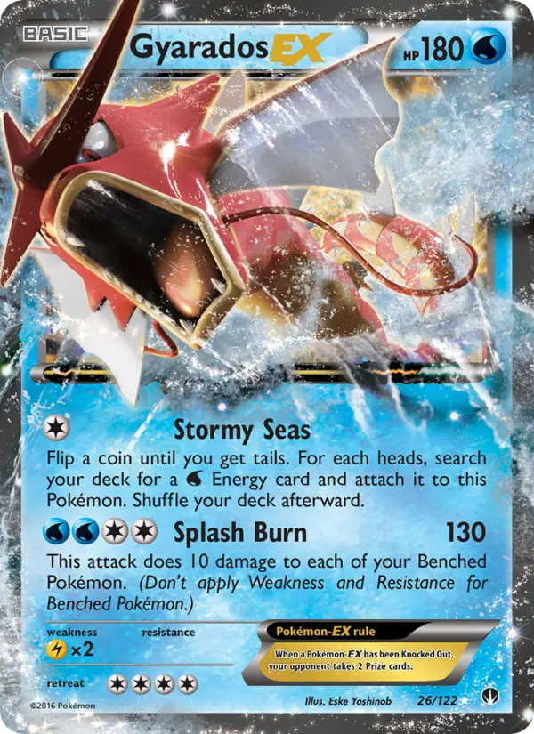 Gyarados EX Ultra Rare Pokemon card #26 from BREAKpoint