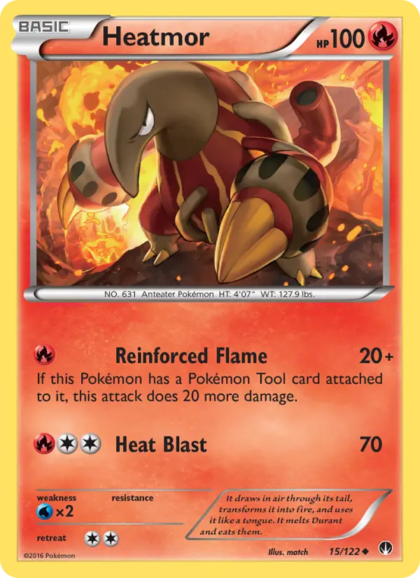 Heatmor Uncommon Pokemon card #15 from BREAKpoint