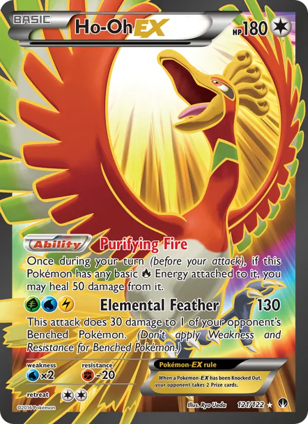 Ho-Oh EX Ultra Rare Pokemon card #121 from BREAKpoint