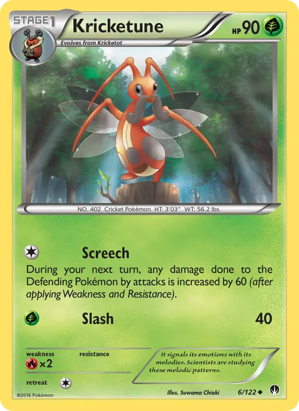 Kricketune Uncommon Pokemon card #6 from BREAKpoint