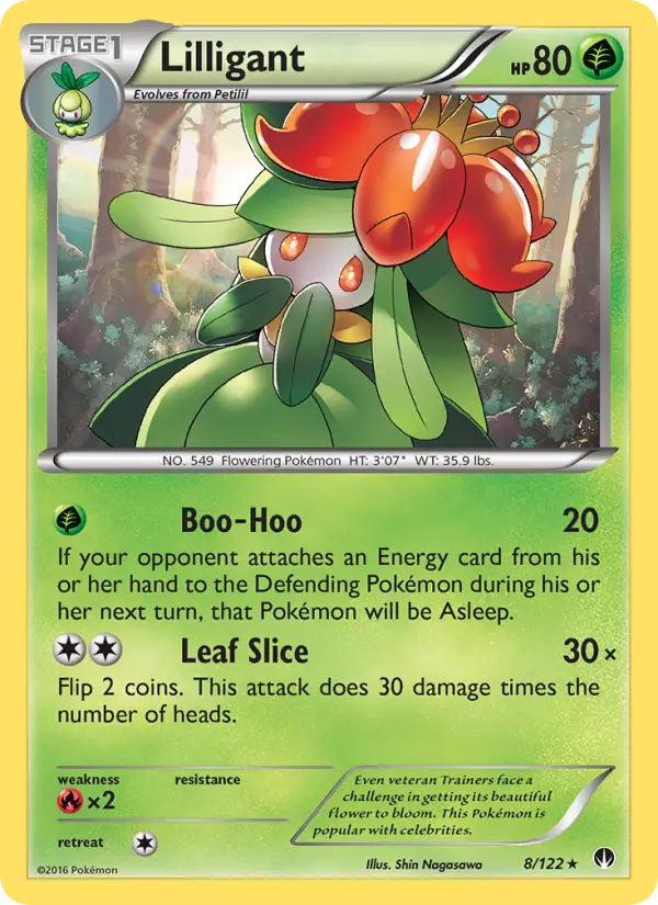 Lilligant Rare Pokemon card #8 from BREAKpoint