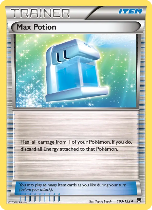 Max Potion Uncommon Pokemon card #103 from BREAKpoint