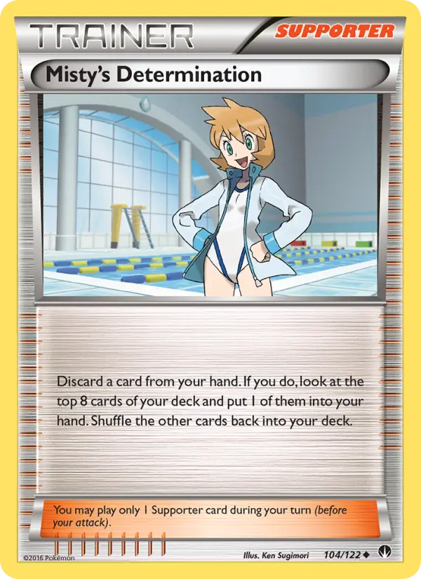 Misty's Determination Uncommon Pokemon card #104 from BREAKpoint