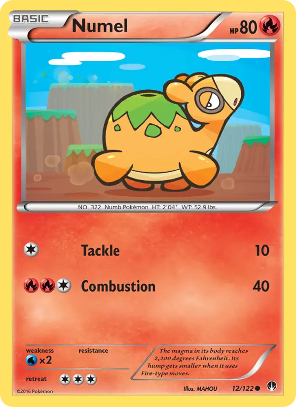 Numel Common Pokemon card #12 from BREAKpoint