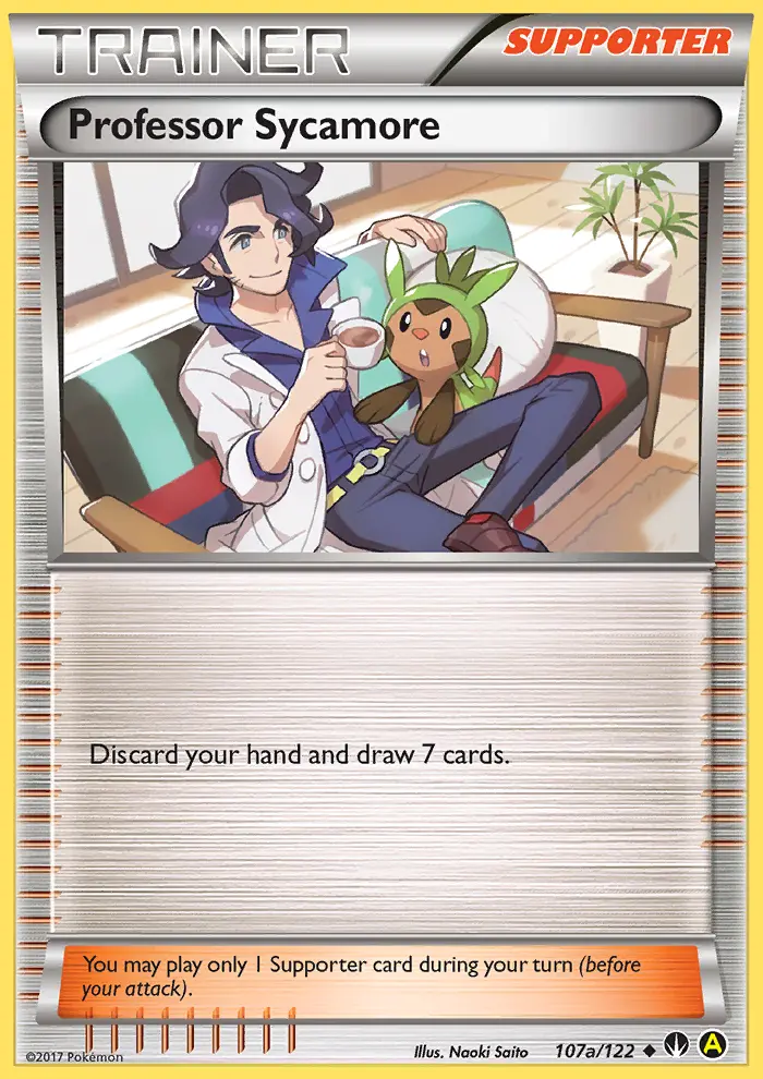 Professor Sycamore Uncommon Pokemon card #107a from BREAKpoint