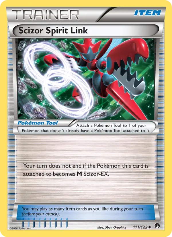 Scizor Spirit Link Uncommon Pokemon card #111 from BREAKpoint