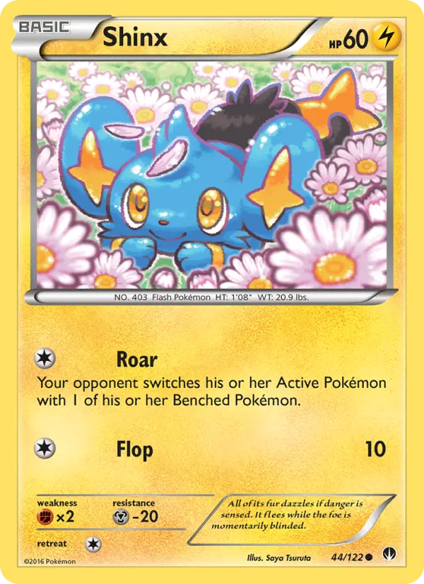 Shinx Common Pokemon card #44 from BREAKpoint