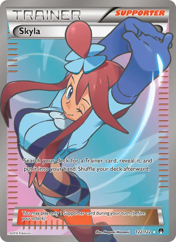 Skyla Ultra Rare Pokemon card #122 from BREAKpoint
