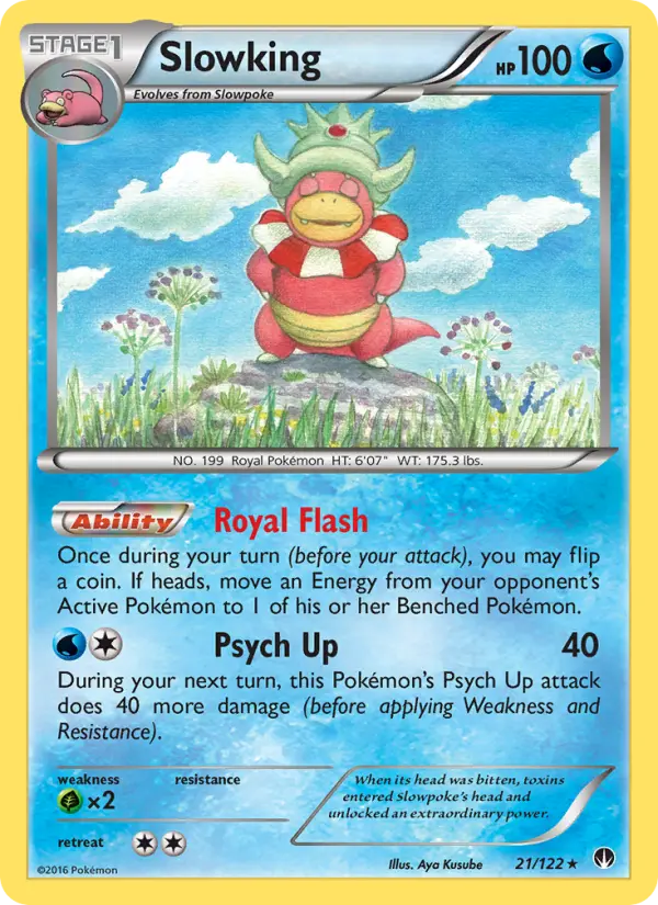 Slowking Rare Pokemon card #21 from BREAKpoint