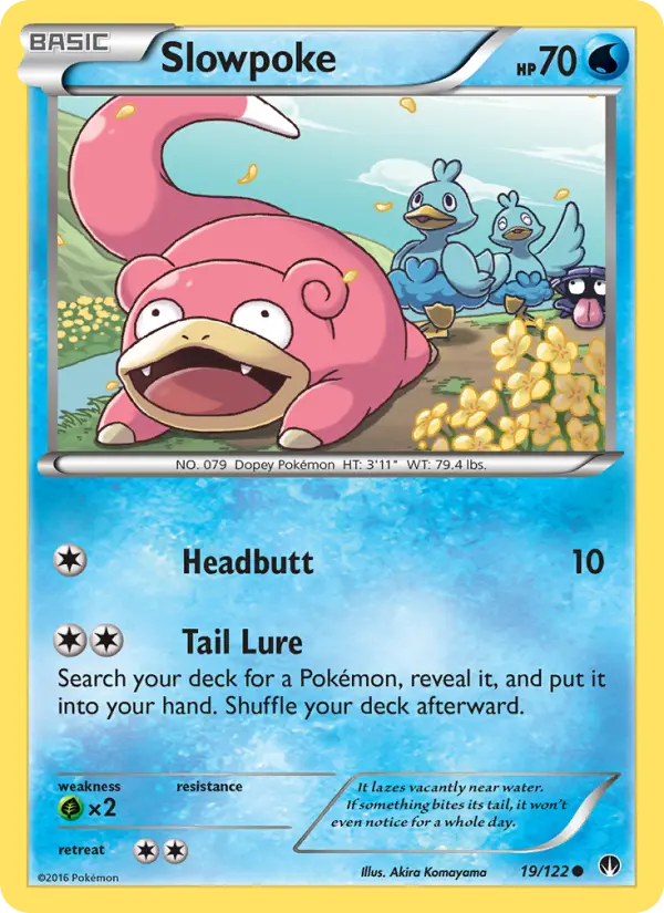 Slowpoke Common Pokemon card #19 from BREAKpoint