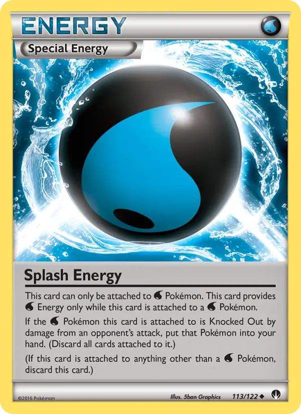 Splash Energy Uncommon Pokemon card #113 from BREAKpoint