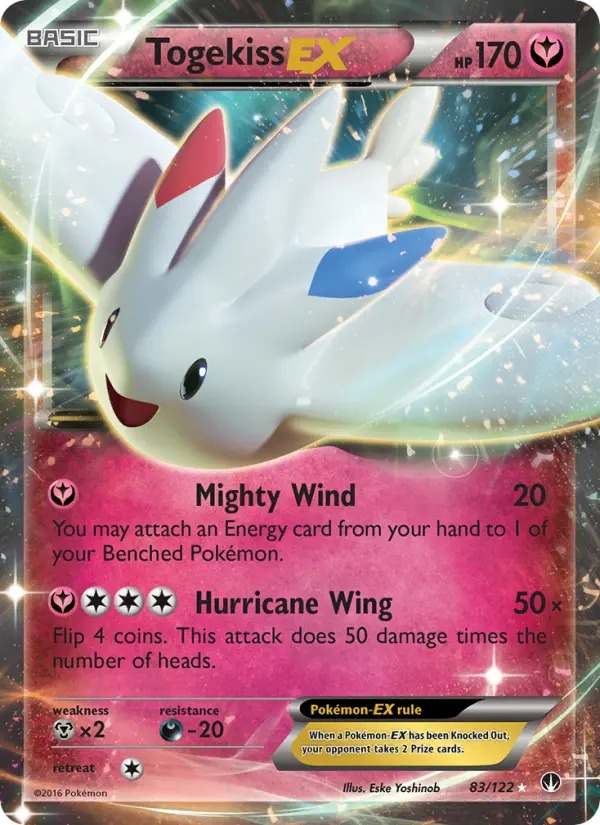 Togekiss EX Ultra Rare Pokemon card #83 from BREAKpoint