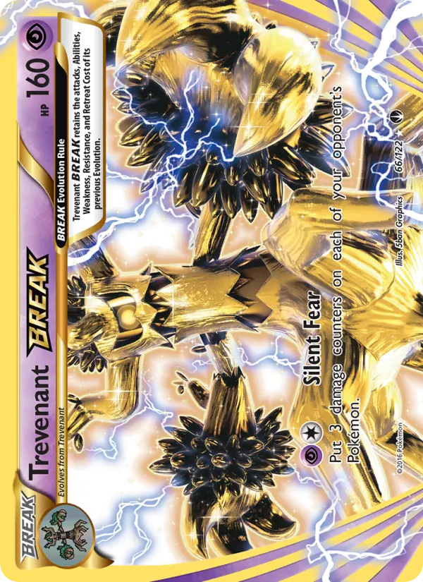 Trevenant BREAK Ultra Rare Pokemon card #66 from BREAKpoint